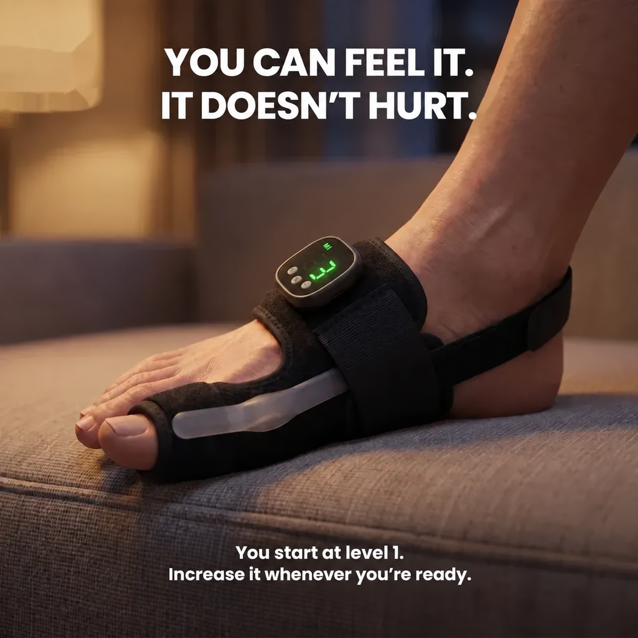 It holds your toe. And it retrains the muscle that's supposed to hold it.