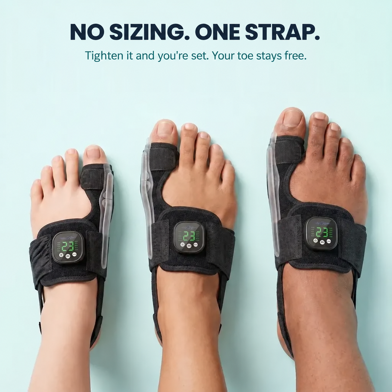 It holds your toe. And it retrains the muscle that's supposed to hold it.